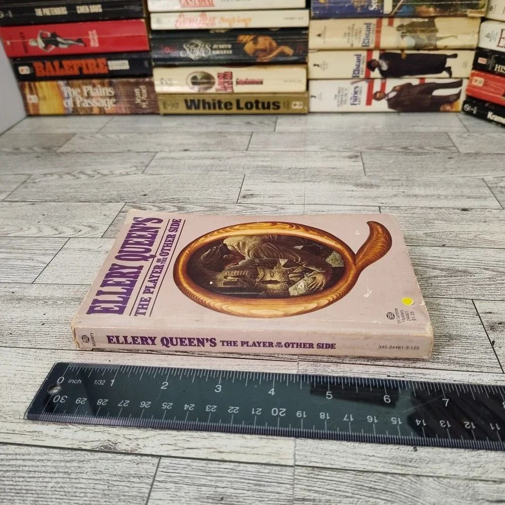 THE PLAYER ON THE OTHER SIDE Ellery Queen 1975 First Print Ballantine Paperback